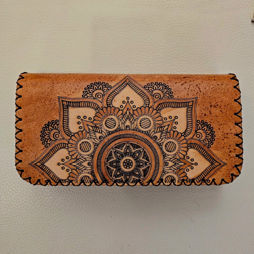 Handmade Egyptian Camel Leather Clutch/wallet